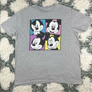 Disney Women’s Mickey Mouse Gray T-shirt Size 2X